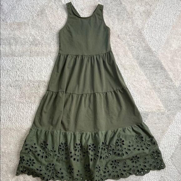 J Crew Eyelet Lace Sleeveless Maxi Dress - Picture 2 of 11